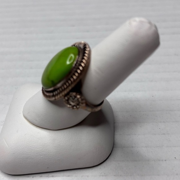 CAROLYN POLLACK Sterling Silver Gaspeite Ring Size 7 - Picture 5 of 8